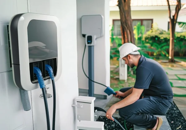 pret engager electricien installation borne recharge residentielle
